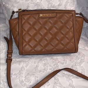 Michael Kors Camel Crossbody Purse Bag small